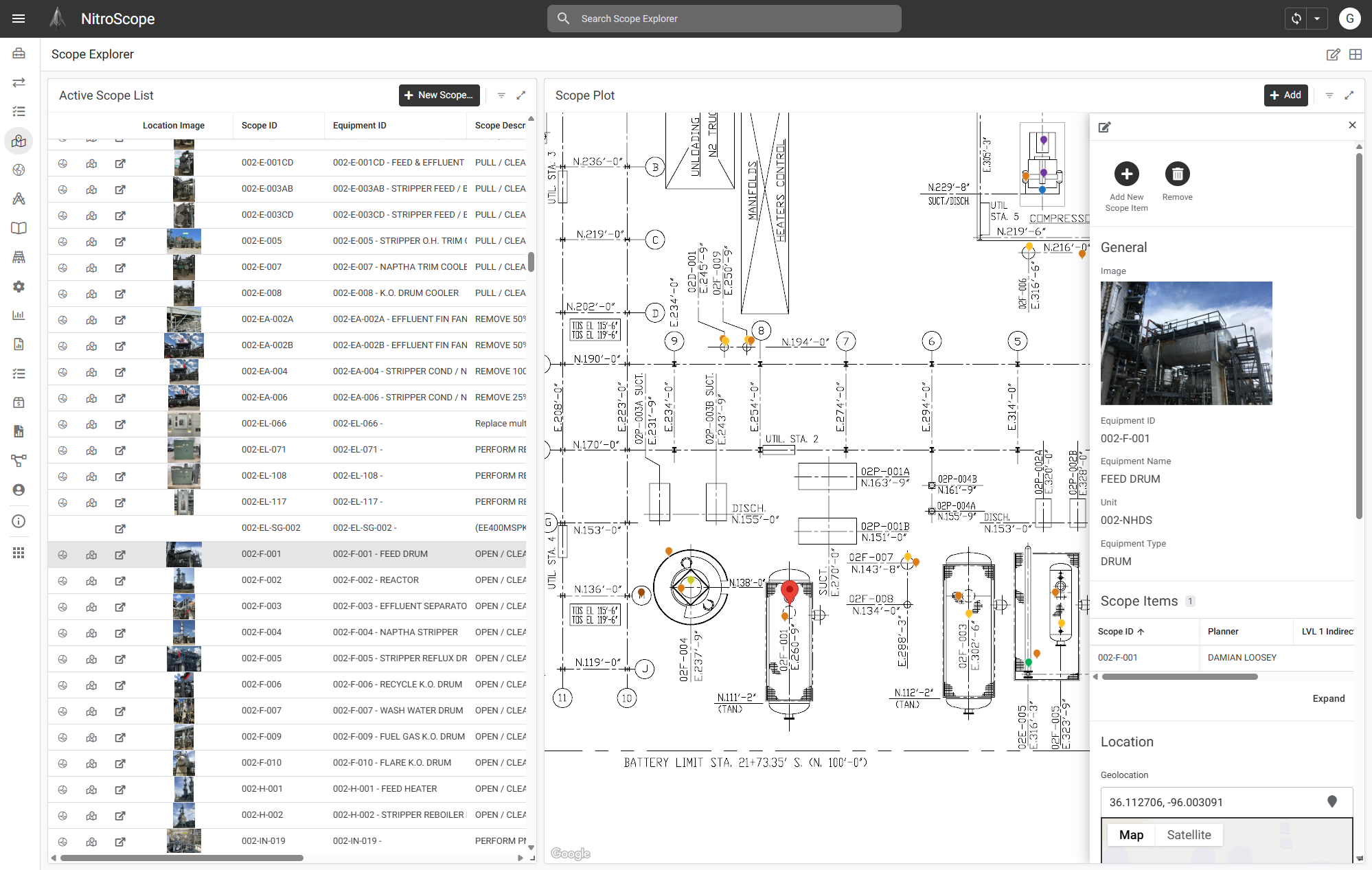 NitroScope App interface